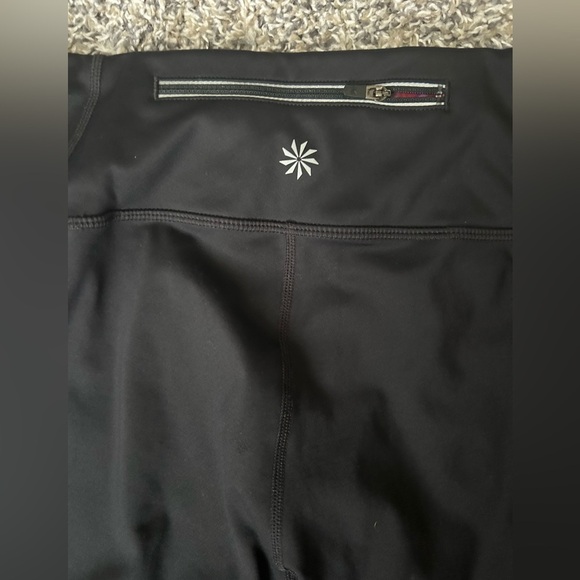 Athleta Gorgeous Jewel Tone Leggings with Mesh inserts size small - Picture 7 of 10